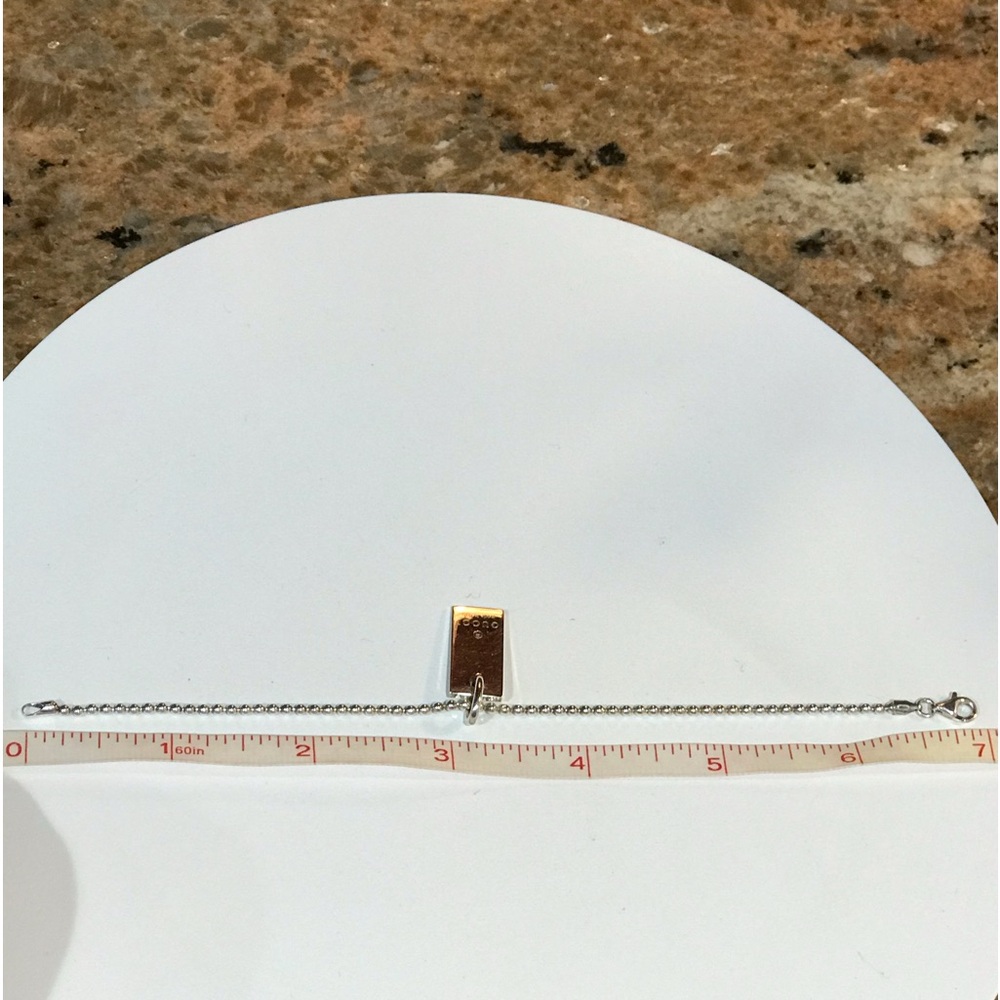 GUCCI Silver Ag925 Logo Plate Charm 😍❤️ - Picture 11 of 17